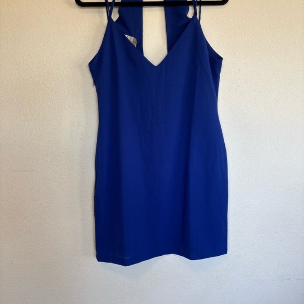 Three of Something Revolve Directions Mini Dress Cobalt Blue NWT - Picture 5 of 9